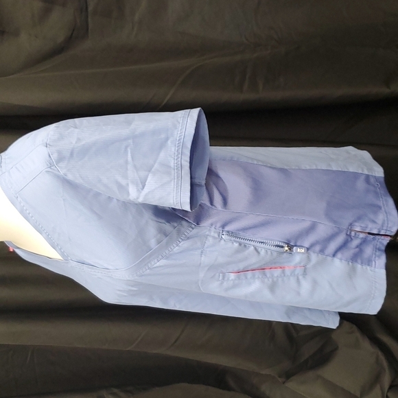 Koi Lite Dobby Slim Fit Scrub Top SZ LG - Picture 2 of 4